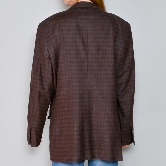 ERMENEGILDO ZEGNA Wool-Cashmere Plaid Sport Coat - Picture 5 of 8